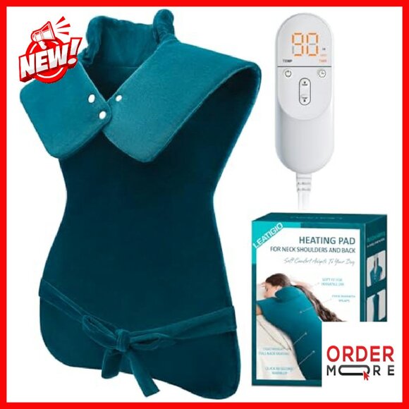 Extra Large Heating Pad for Neck Shoulder Back Pain Relief Full Body Wrap - Picture 2 of 8